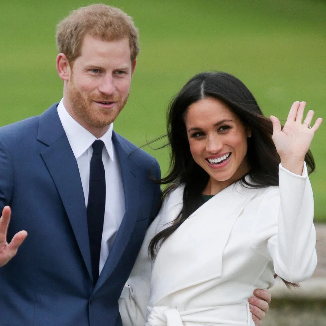 Harry and Meghan, who quit Britain for the US six years ago amid a royal feud, reportedly landed in a private jet at Birmingham Airport in central England.