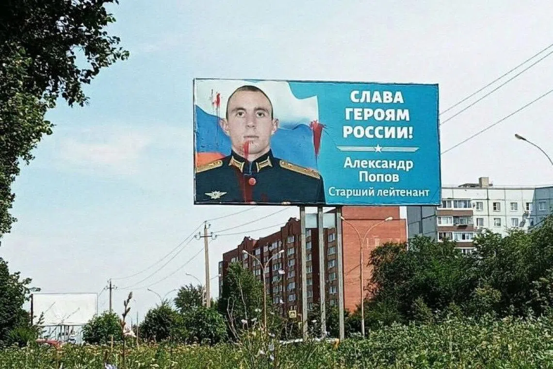 A 46-year-old man was found guilty of vandalising posters of Russian soldiers.