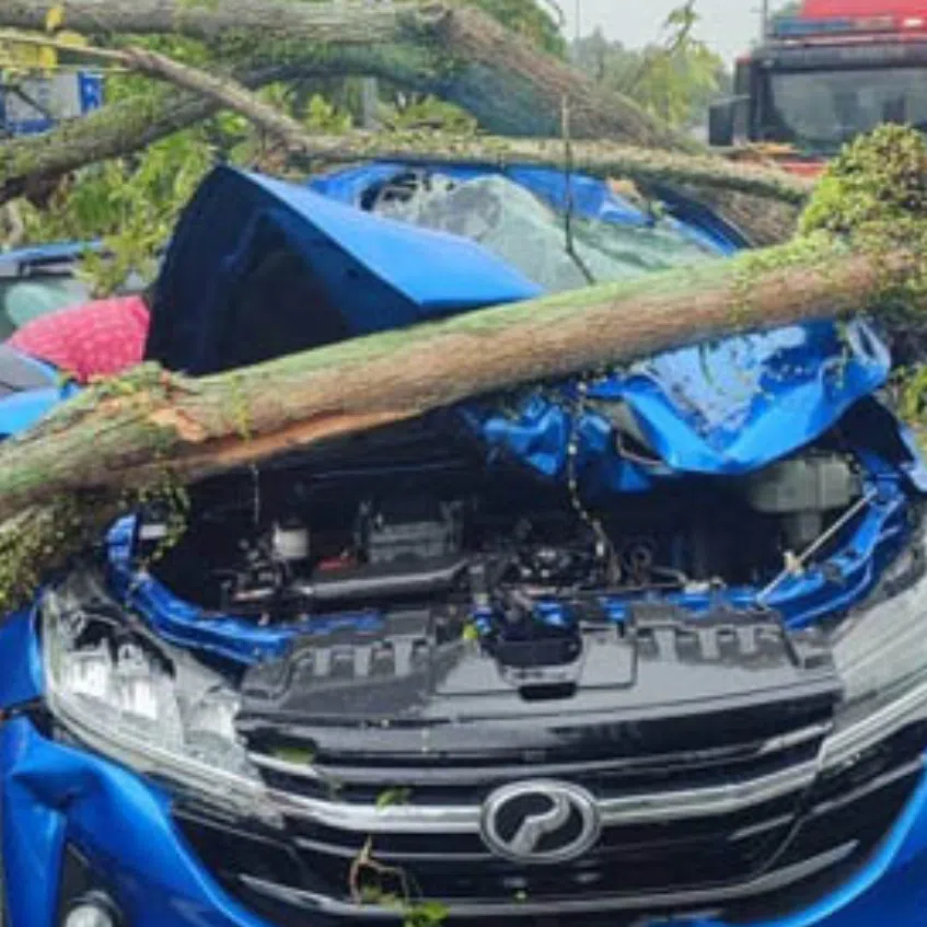 Firefighters were dispatched to two locations to carry out rescue and cleanup operations.