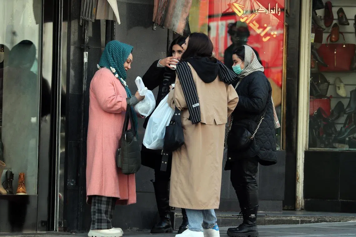 More women are being seen without a hijab in Iran.