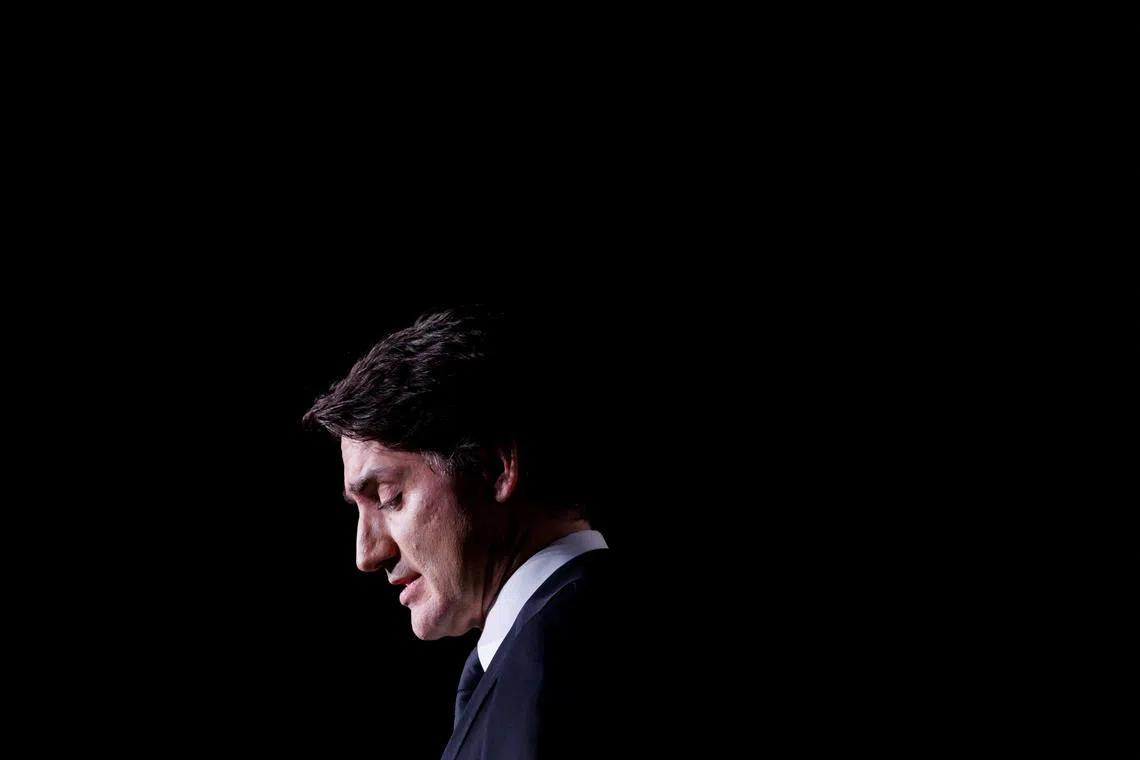 Canada's Prime Minister Justin Trudeau speaks during the Centennial Gala hosted by the Sikh Foundation of Canada at the Royal Ontario Museum in Toronto, Ontario, Canada May 4, 2024.  REUTERS/Cole Burston/File Photo