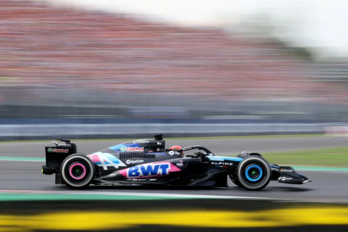 FILE PHOTO: Formula One F1 - Italian Grand Prix - Autodromo Nazionale Monza, Monza, Italy - September 1, 2024 Alpine's Esteban Ocon in action during the race REUTERS/Bernadett Szabo
