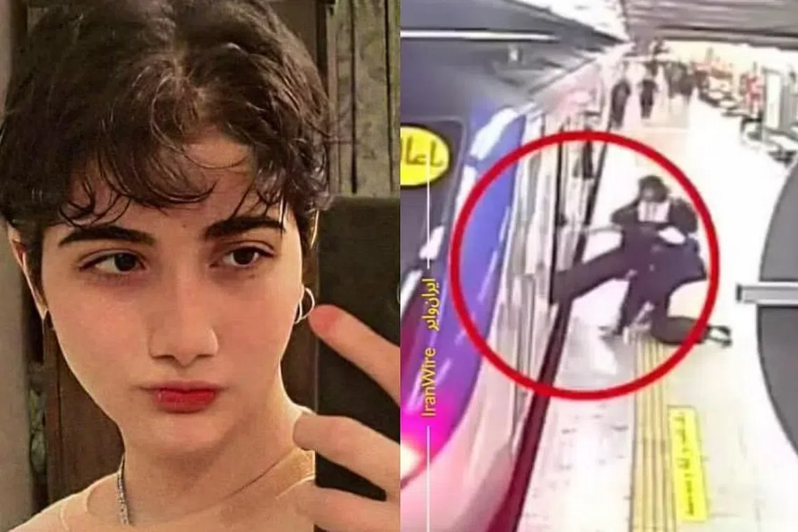 Iran has denied that Ms Geravand was hurt after a confrontation on Oct 1 with officers enforcing the mandatory Islamic dress code in the Teheran metro.