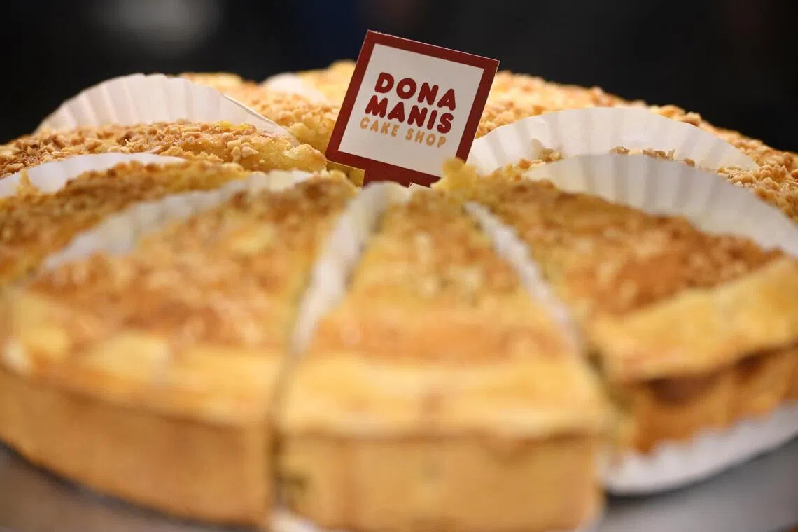 Dona Manis Heritage Bakehouse’s iconic banana pie. 