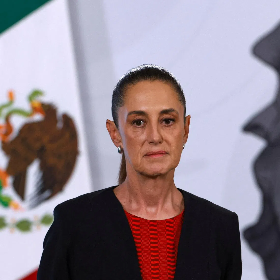 Mexico's President Claudia Sheinbaum looks on during her daily press conference, in Mexico City, Mexico, May 21, 2026.  REUTERS/Henry Romero/File Photo