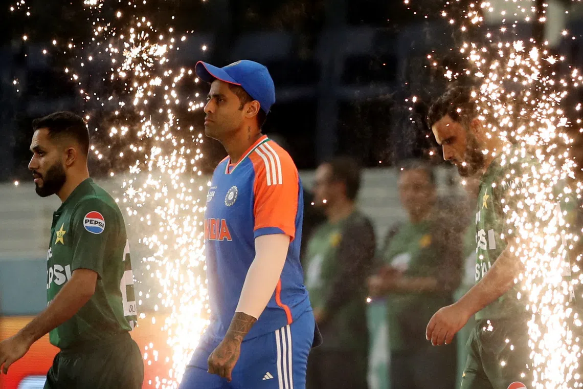 Cricket - Asia Cup - Final - India v Pakistan - Dubai International Cricket Stadium, Dubai, United Arab Emirates - September 28, 2025 India's Suryakumar Yadav walks out before the match REUTERS/Satish Kumar