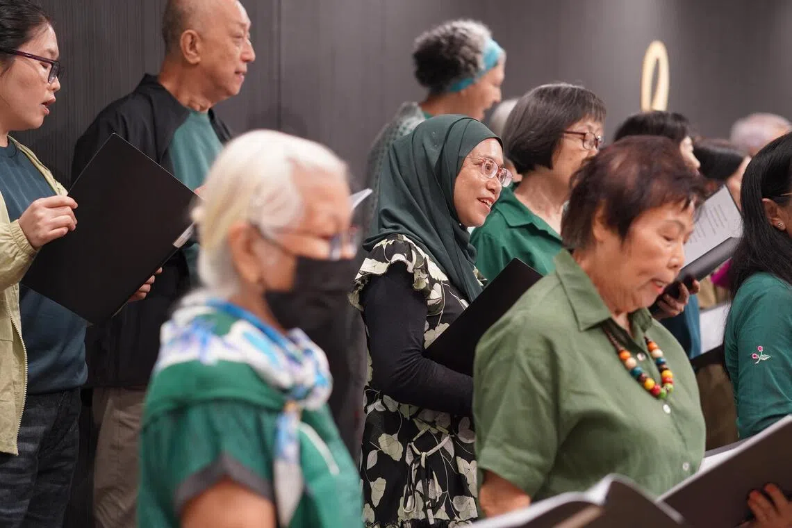 The three choirs that are part of Voices of Singapore Silver Voices cater to seniors aged 60 and above and are conducted in Malay, Mandarin and English.