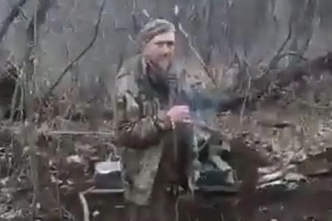 The soldier was Oleksandr Igorovich Matsievsky, a sniper with the 163rd battalion of the territorial defence brigade in Chernihiv.