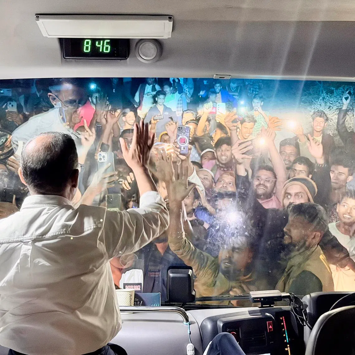 Bangladeshi Prime Minister Tarique Rahman seen here waving to supporters during campaigning in February.