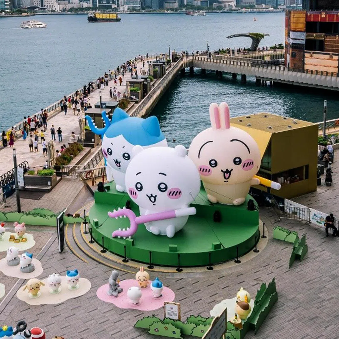 mfletter16 - Chiikawa - A bird's eye view of one of the two outdoor zones of the Chiikawa Days exhibition in Tsim Sha Tsui, Hong Kong. Photo courtesy of AllRightsReserved.  Photo courtesy of Elizabeth Chow.
