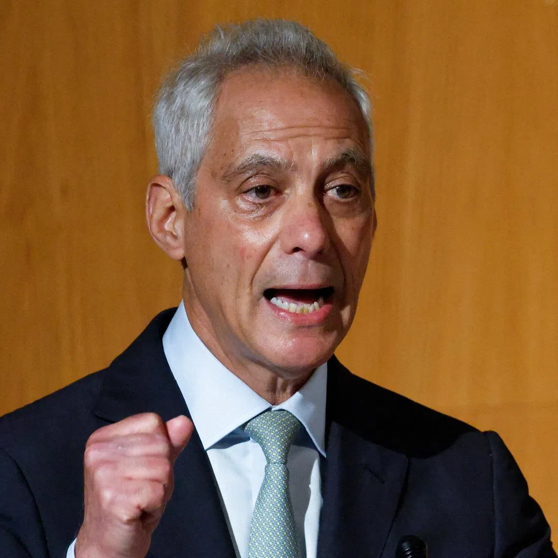 Rahm Emanuel’s speech offered an unusually blunt warning from a prominent Democrat that longstanding US political support can no longer be taken for granted.