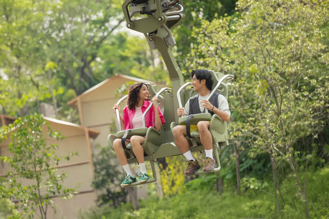 mandai wildlife reserve rainforest wild adventure canopy glider
