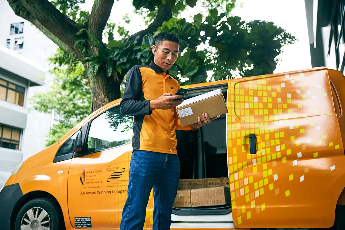 xdel drivers receive real-time route updates on mobile phones, allowing the company to adjust delivery paths throughout the day