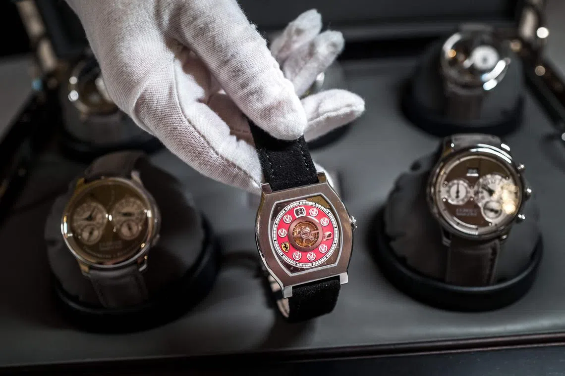 The eight watches include timepieces by Rolex, F.P. Journe and Audemars Piguet.