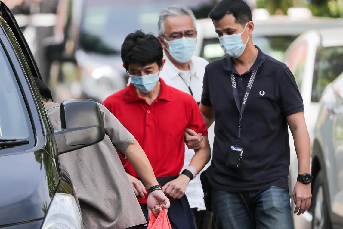 Xavier Yap Jung Houn is accused of murdering Aston Yap Kai Shern and Ethan Yap E Chern on Jan 21 between 4.23pm and 6.18pm.