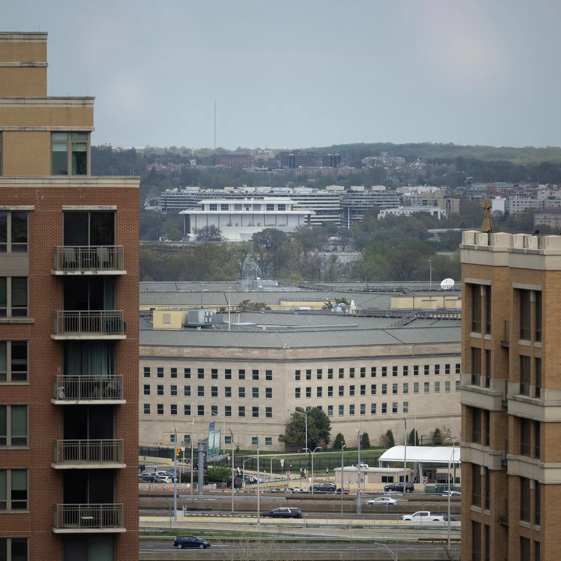 The Pentagon building is seen in Arlington, Virginia, U.S, April 6, 2023. REUTERS/Tom Brenner
