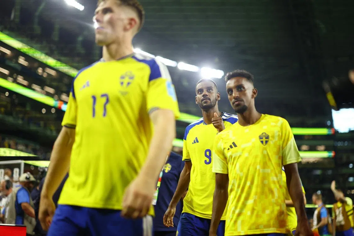 Soccer Football - FIFA World Cup 2026 - Group F - Japan v Sweden - Dallas Stadium, Arlington, Texas, U.S. - June 25, 2026 Sweden's Alexander Isak celebrates after the match REUTERS/Hannah Mckay