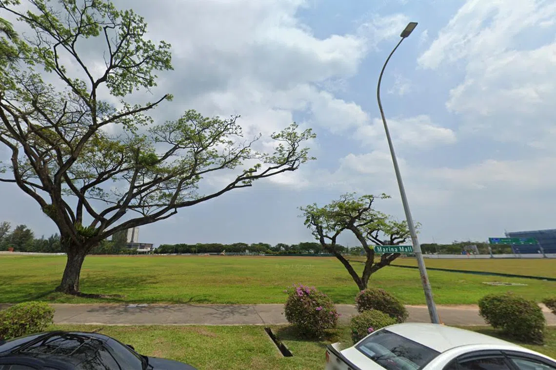 The white site in Marina Gardens Crescent is intended for a mixed-use development with residential, commercial and/or serviced apartments.