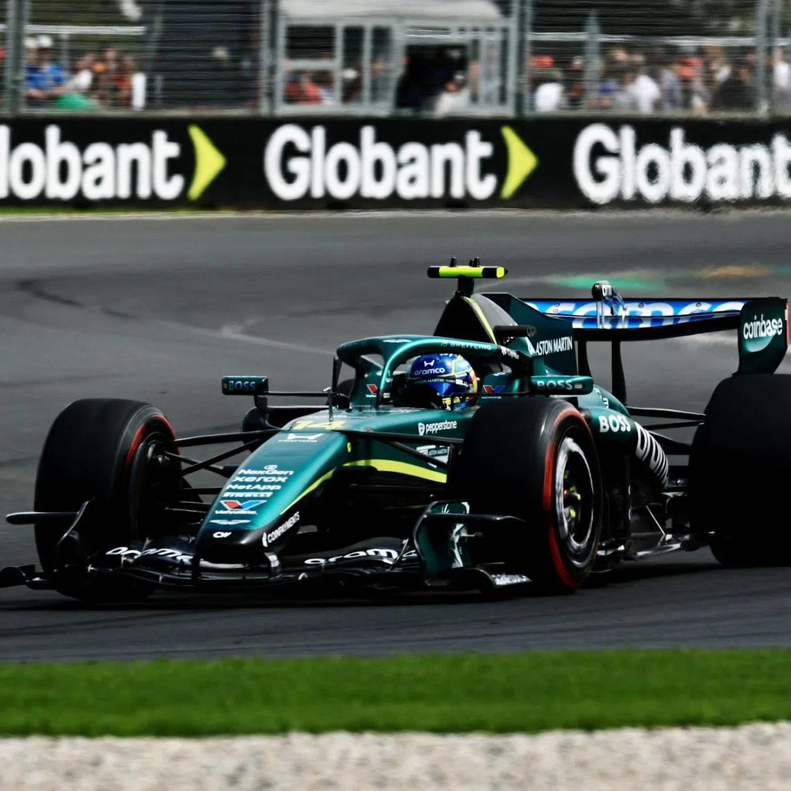 Formula One F1 - Australian Grand Prix - Albert Park Grand Prix Circuit, Melbourne, Australia - March 7, 2026 Aston Martin's Fernando Alonso in action during the third practice session REUTERS/Mark Peterson