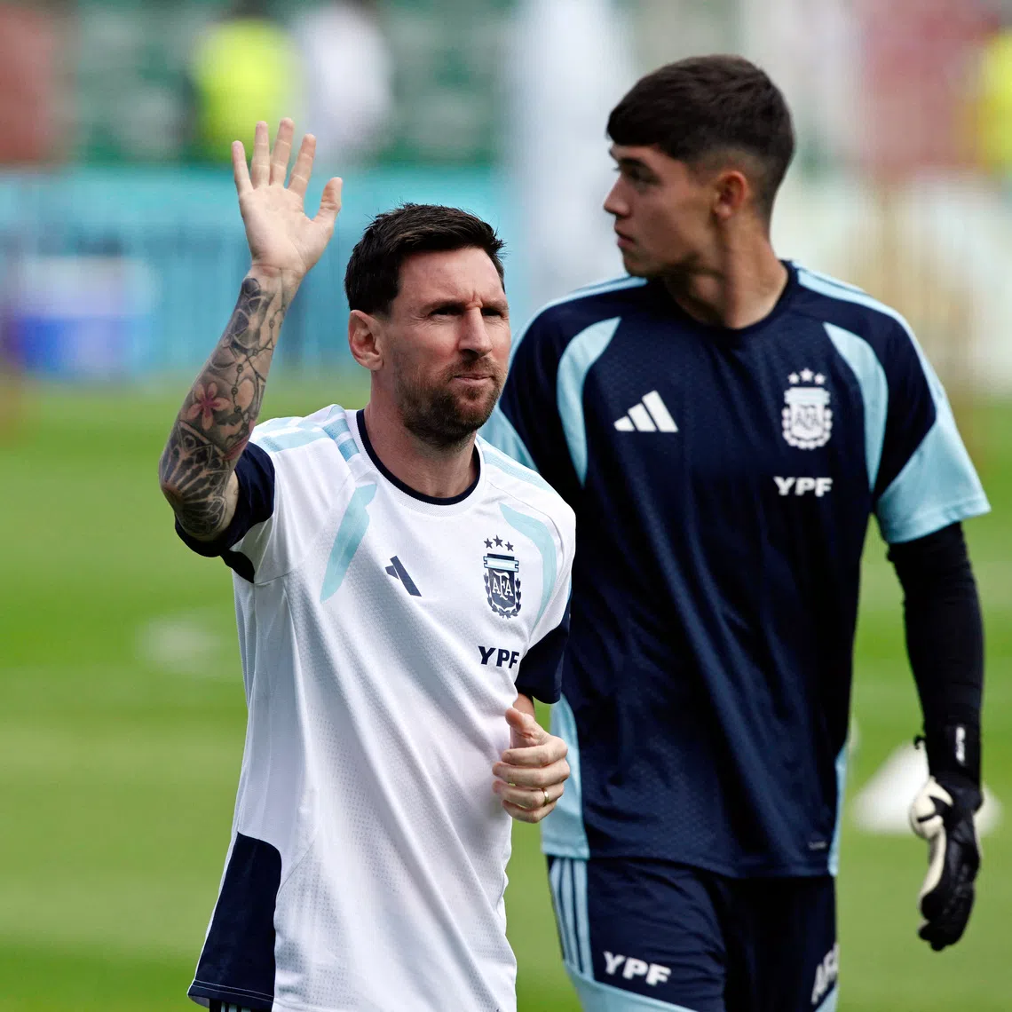 Soccer Football - International Friendly - Argentina Training - Estadio Manuel Martinez Valero, Elche, Spain - November 13, 2025 Argentina's Lionel Messi during training REUTERS/Pablo Morano