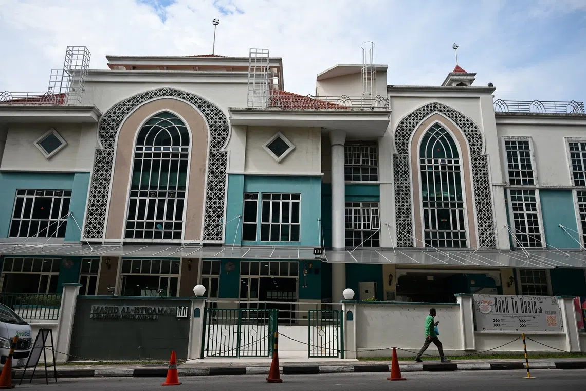 Congregants at the mosque in Serangoon North had to be evacuated on Sept 24 as a precaution, after a suspicious parcel was delivered to it.