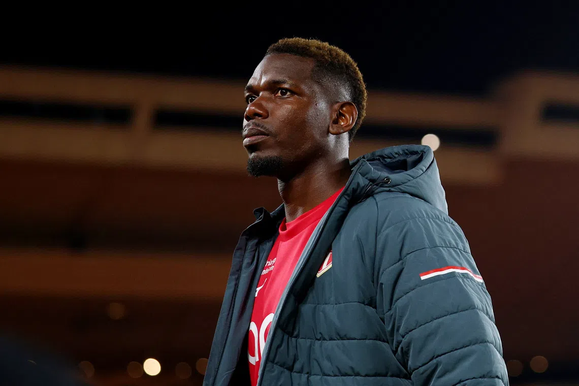 Soccer Football - Ligue 1 - AS Monaco v Olympique de Marseille - Stade Louis II, Monaco - April 5, 2026 AS Monaco's Paul Pogba inside the stadium before the match REUTERS/Manon Cruz