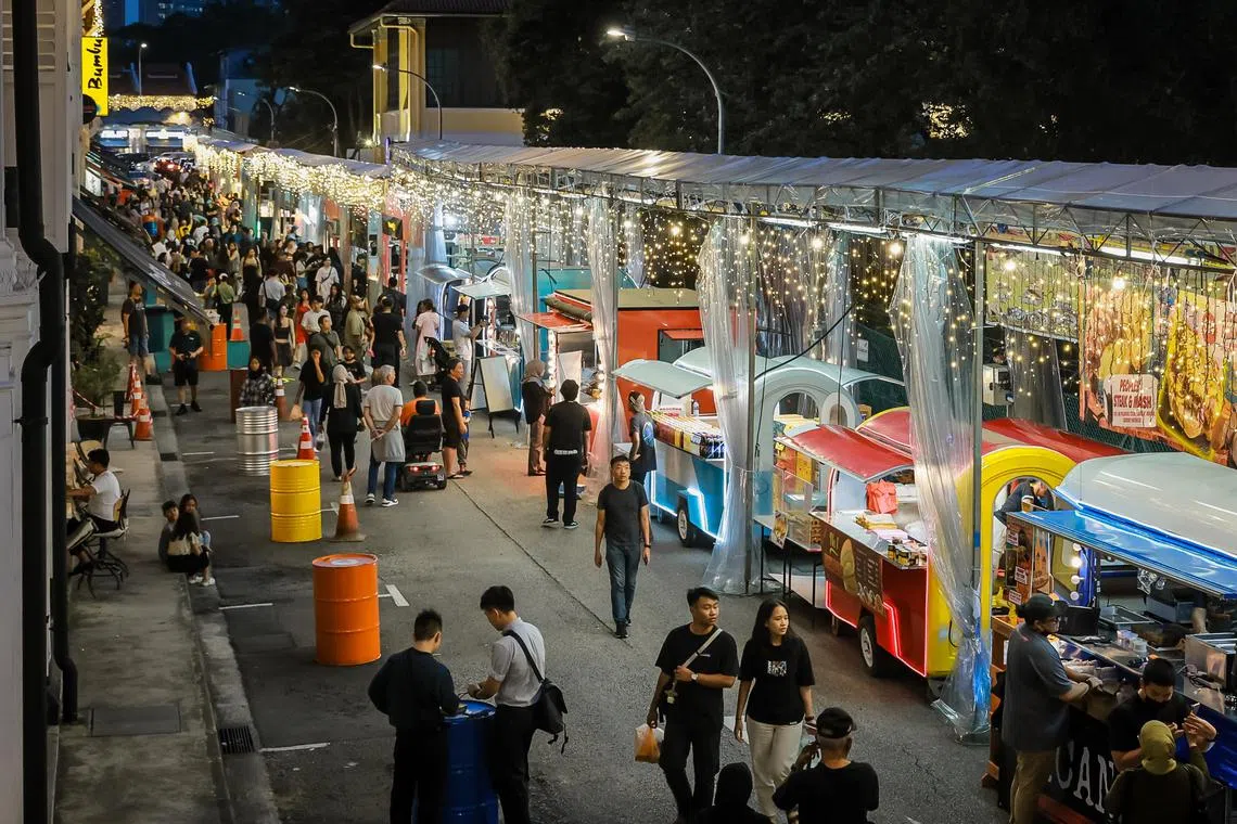 Visitors at the Kampong Glam Ramadan Bazaar on March 15, 2023.