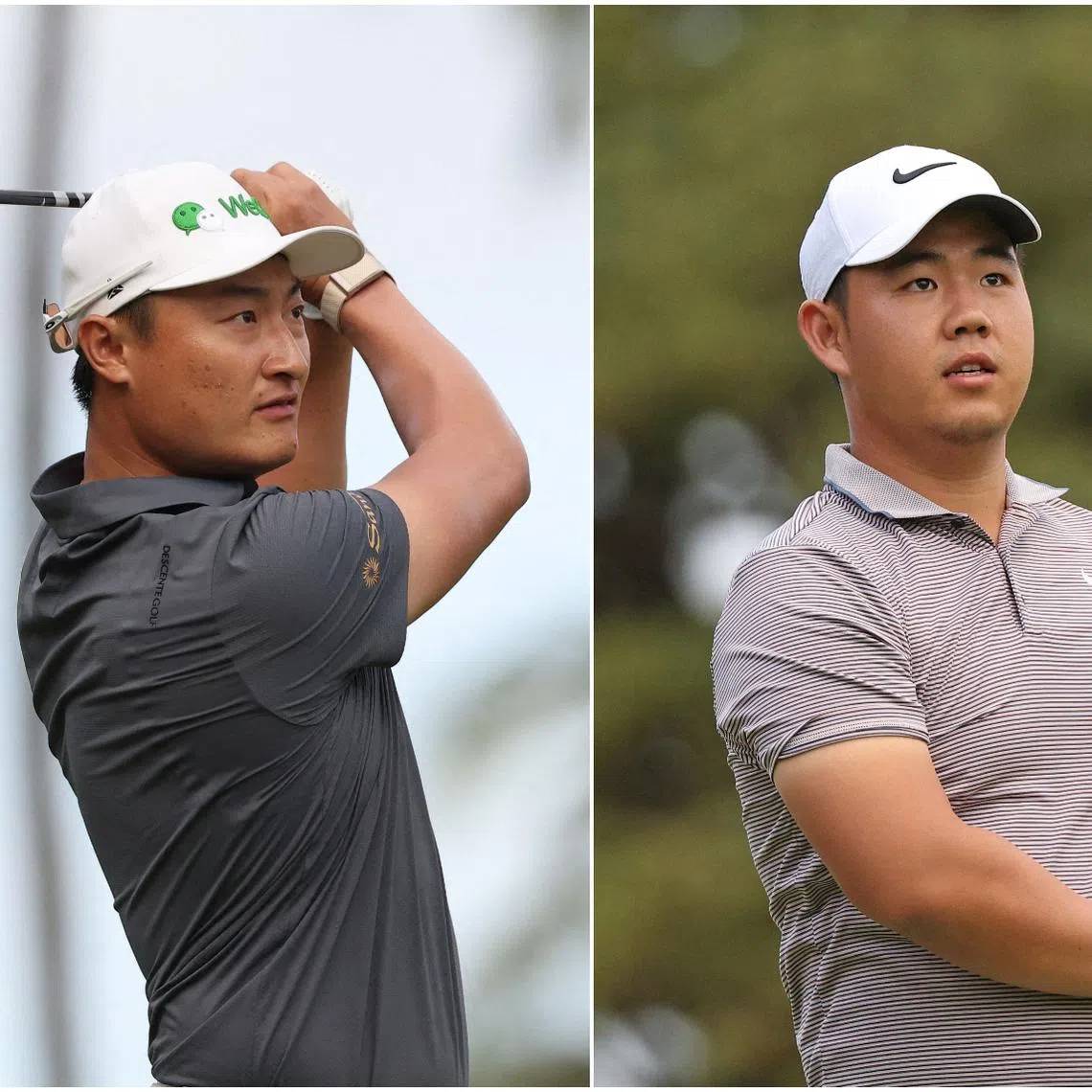 China’s Li Haotong (left) and South Korea’s Tom Kim will be aiming for a strong 2026.