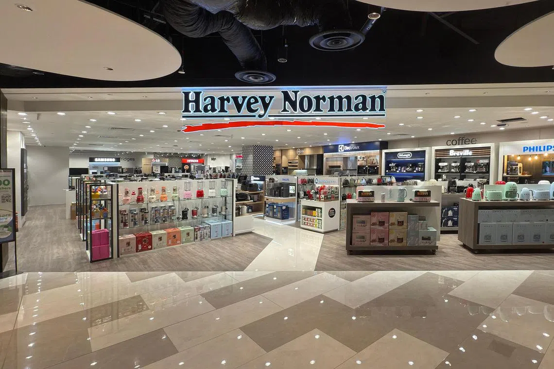Australian retail group Harvey Norman's latest store at Punggol Coast Mall spans more than 1,000 sq m. 