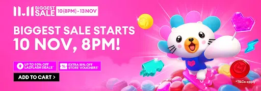 Lazada 11.11 Biggest Sale