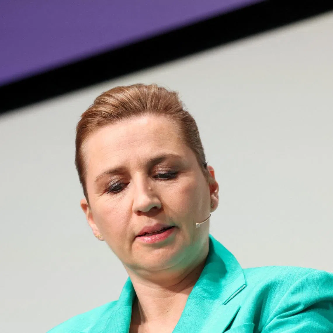 Mette Frederiksen, Denmark's prime minister and Social Democrats party leader, attends the party leaders' debate after parliamentary elections, in Copenhagen, Denmark, March 25, 2026. REUTERS/Leonhard Foeger/File Photo