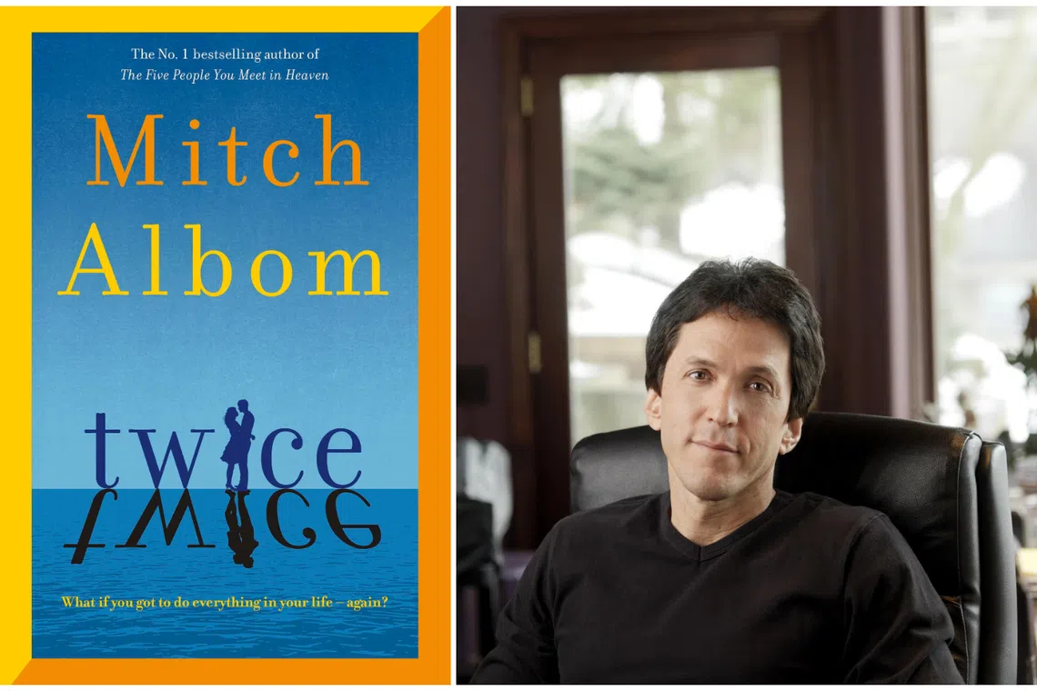 Bestselling author Mitch Albom's latest novel Twice (2025), which takes a look at life's second chances, is now out in Singapore bookstores. 