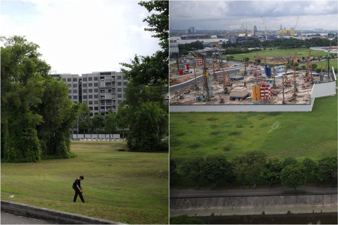 The first two sites to be affected by the new measures are located in Canberra Drive (left) and Sembawang Drive (right).