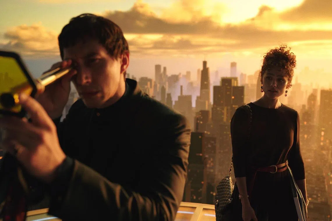 from left. Adam Driver, Nathalie Emmanuel in Megalopolis

Source: Shaw Organisation