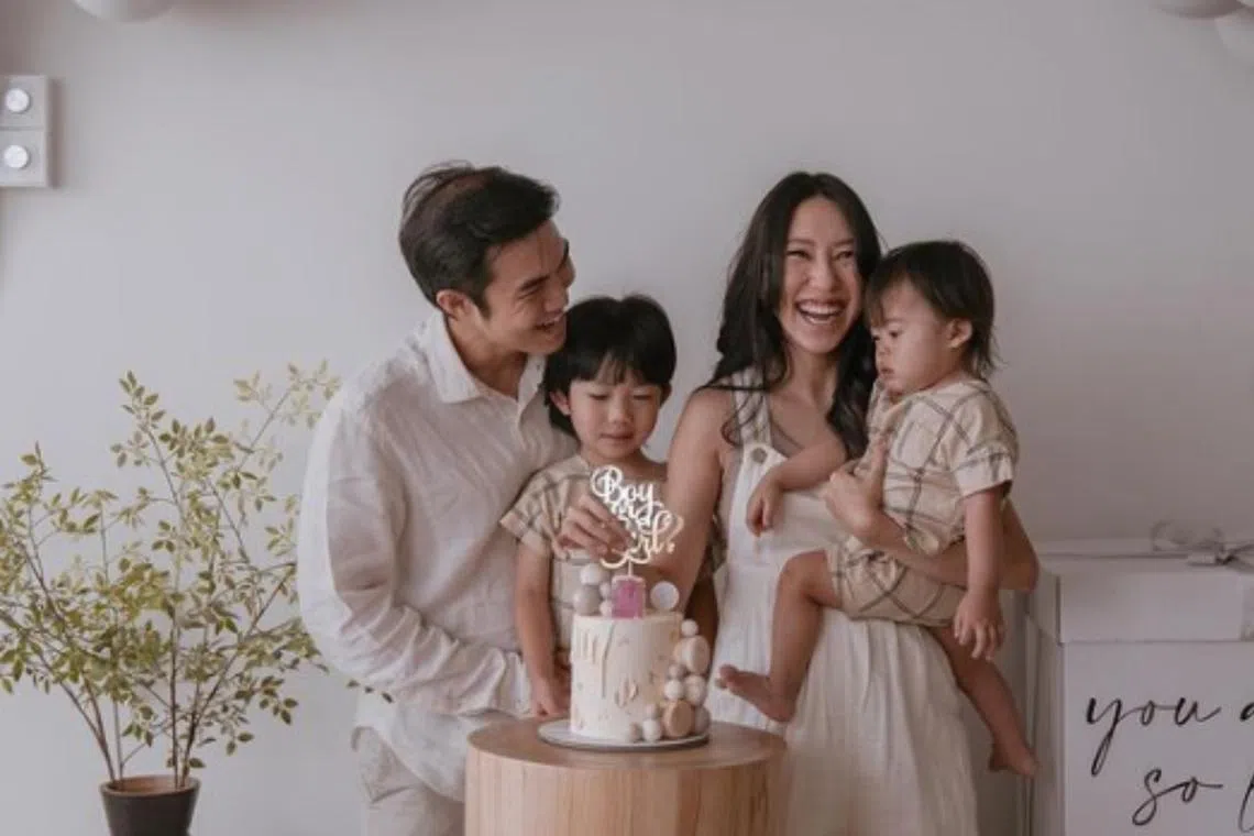 Influencer Melissa Koh and her family in a throwback photo earlier in the year.