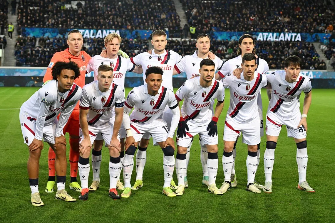 Soccer Football - Serie A - Atalanta v Bologna - Stadio Atleti Azzurri, Bergamo, Italy - March 3, 2024 Bologna players pose for a team group photo before the match REUTERS/Alberto Lingria/File Photo
