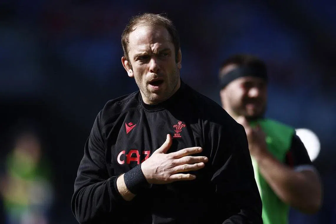 FILE PHOTO: Rugby Union - Six Nations Championship - Italy v Wales - Stadio Olimpico, Rome, Italy - March 11, 2023 Wales' Alun Wyn Jones before the match REUTERS/Guglielmo Mangiapane/File Photo