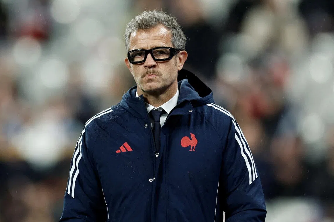FILE PHOTO: Rugby Union - Six Nations Championship - France v Ireland - Stade de France, Saint-Denis, France - February 5, 2026 France head coach Fabien Galthie inside the stadium before the match REUTERS/Benoit Tessier/File Photo