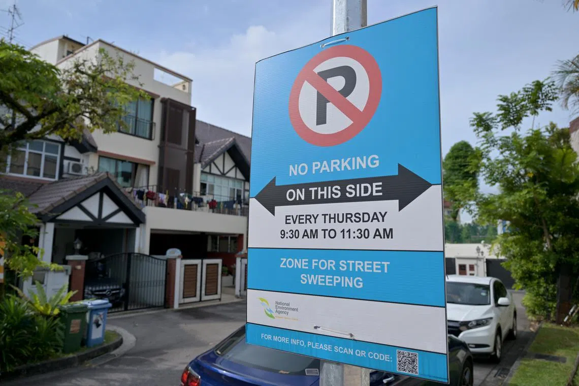 Most residents whom The Straits Times spoke to in 12 locations under the programme said a majority of their neighbours do not follow its advisory because they don’t remember or find it troublesome to shift their cars on cleaning days.
