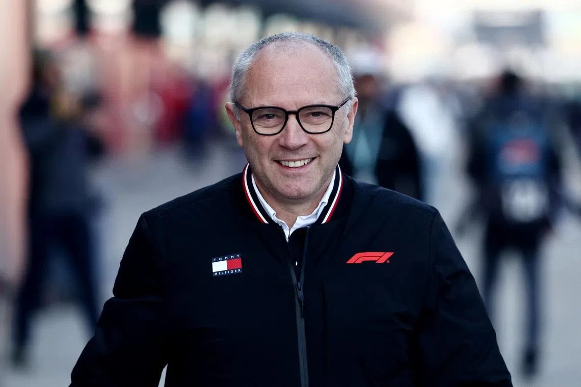 Formula One F1 - Chinese Grand Prix - Shanghai International Circuit, Shanghai, China - March 14, 2026 F1 CEO Stefano Domenicali arrives ahead of sprint REUTERS/Jakub Porzycki