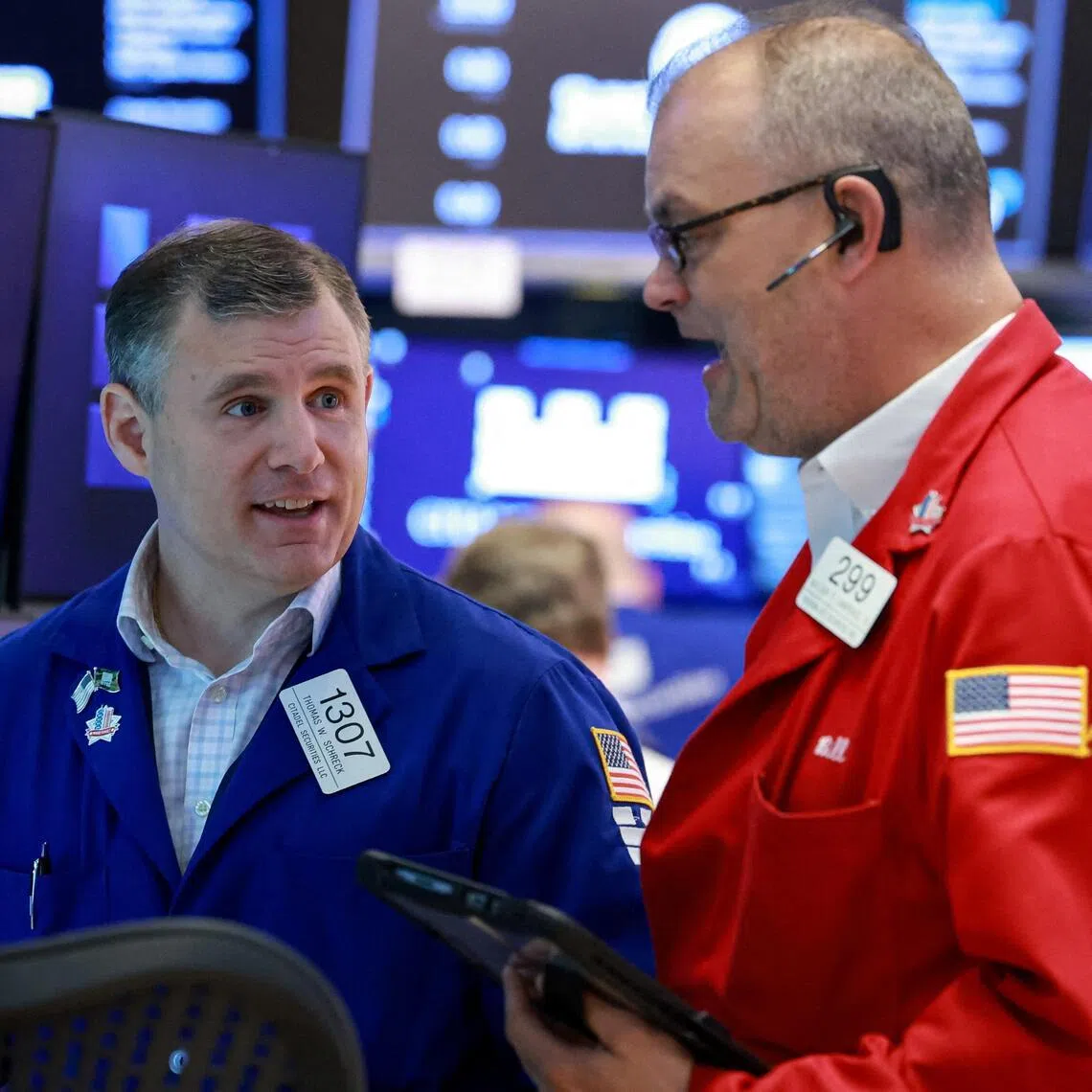 Traders working on the floor of the New York Stock Exchange, in New York City, on June 4.