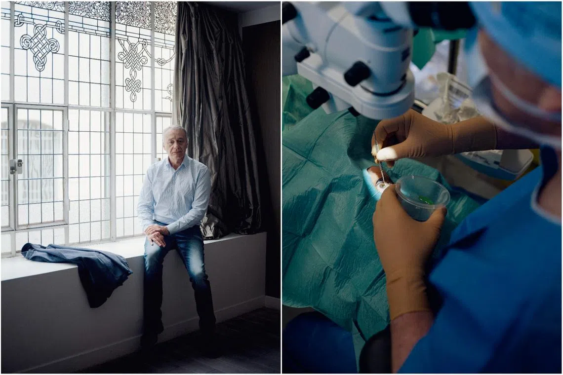 Dr Francis Ferrari invented the cosmetic process, called Femtosecond Laser-Assisted Annular Keratopigmentation, over a decade ago.