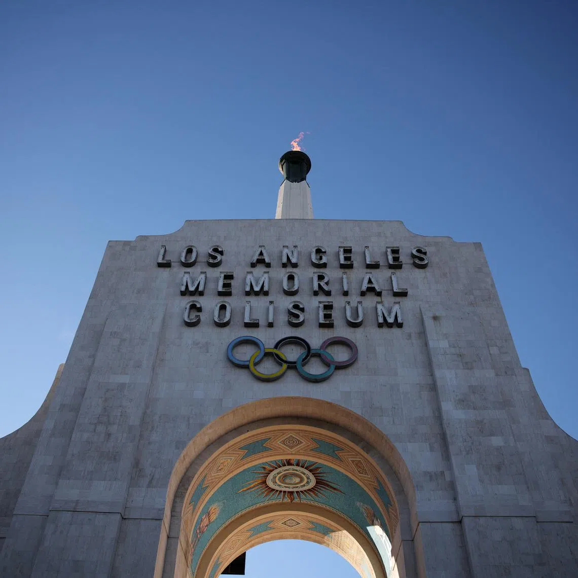 Olympics - LA28 officials speak to the media - LA Memorial Coliseum, Los Angeles, California, U.S. - January 13, 2026 General view of Los Angeles Memorial Coliseum REUTERS/Daniel Cole
