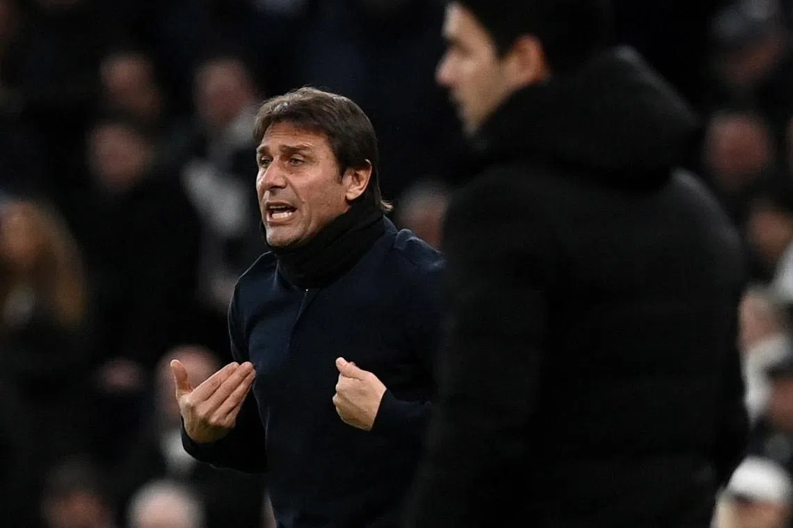 Conte has come under fire from frustrated Spurs fans, amid a difficult spell for the club that threatens to derail their bid to finish in the top four.