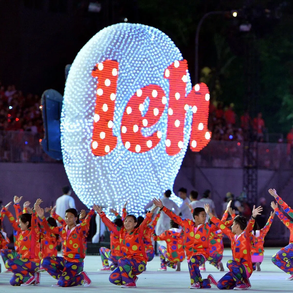 One of the performances during the National Day Parade preview held at the Padang on Aug 1, 2015.