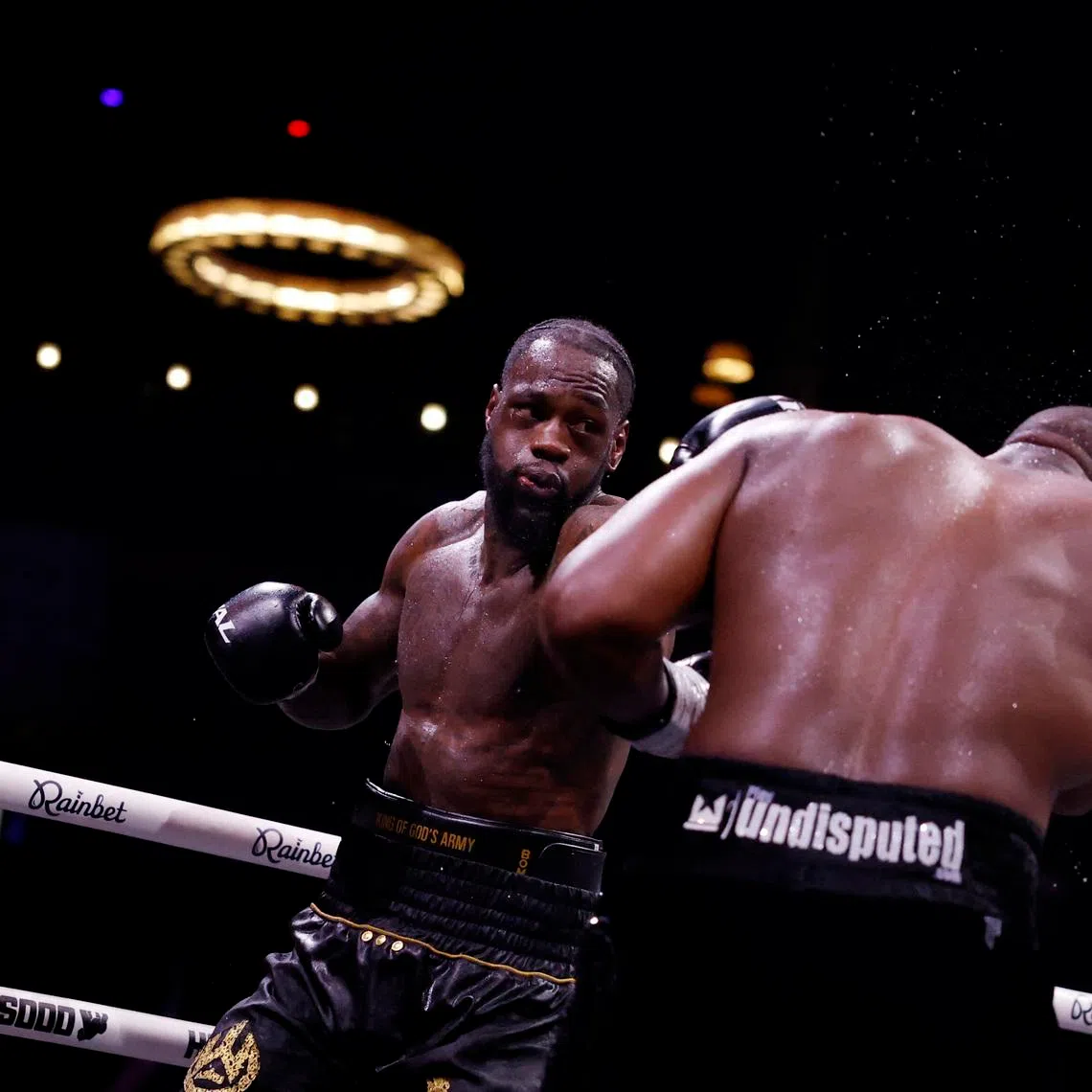 Boxing - Derek Chisora v Deontay Wilder - O2 Arena, London, Britain - April 4, 2026 Deontay Wilder in action against  Derek Chisora Action Images via Reuters/Peter Cziborra