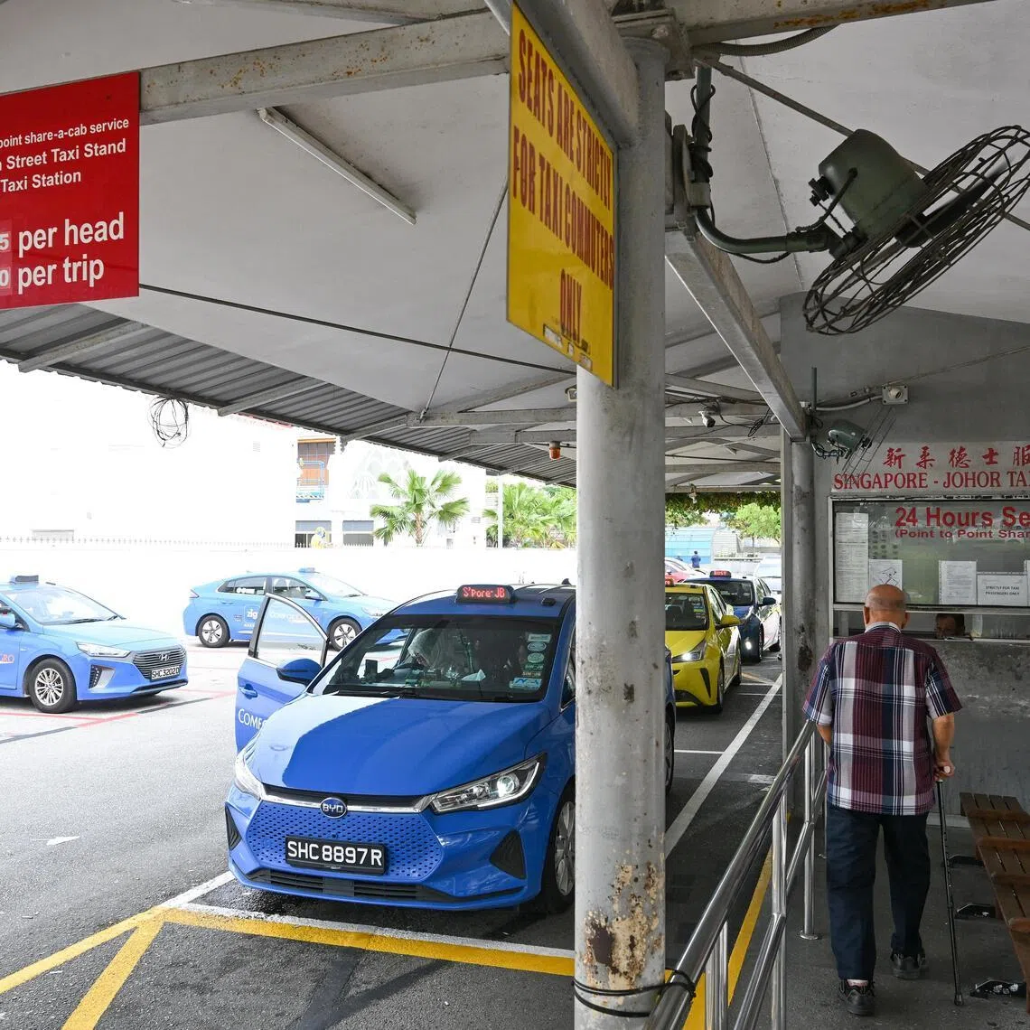 Cross-border taxi services now cost more but are more convenient to use.