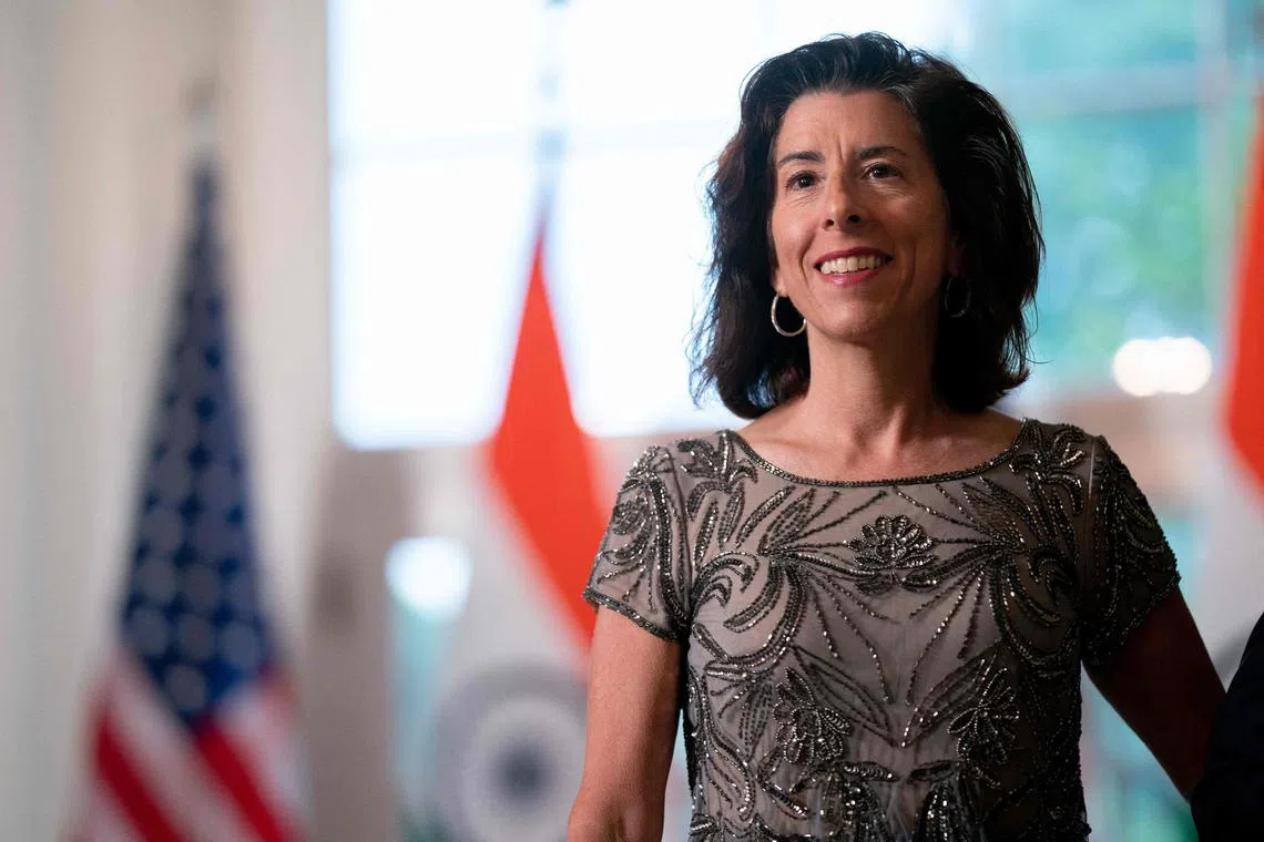 Gina Raimondo’s department has implemented a series of export control policies against China, curbing the transfer of semiconductors and other sensitive technologies.