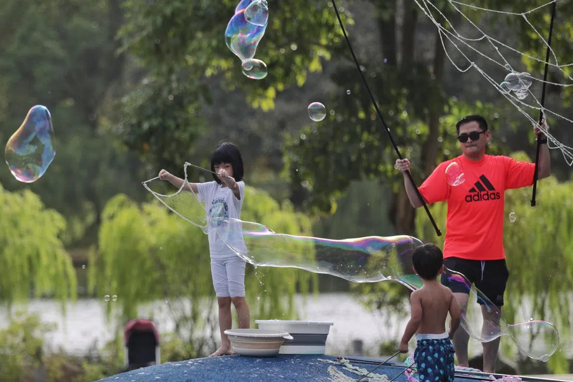 In Singapore, many public spaces have dedicated areas for younger children.
