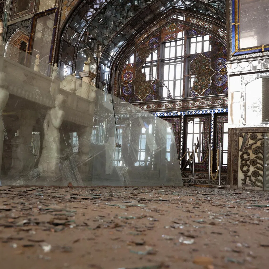 Debris at the historical monument Golestan Palace after it was damaged in an Israeli and US strike, in Tehran, Iran, on March 3.